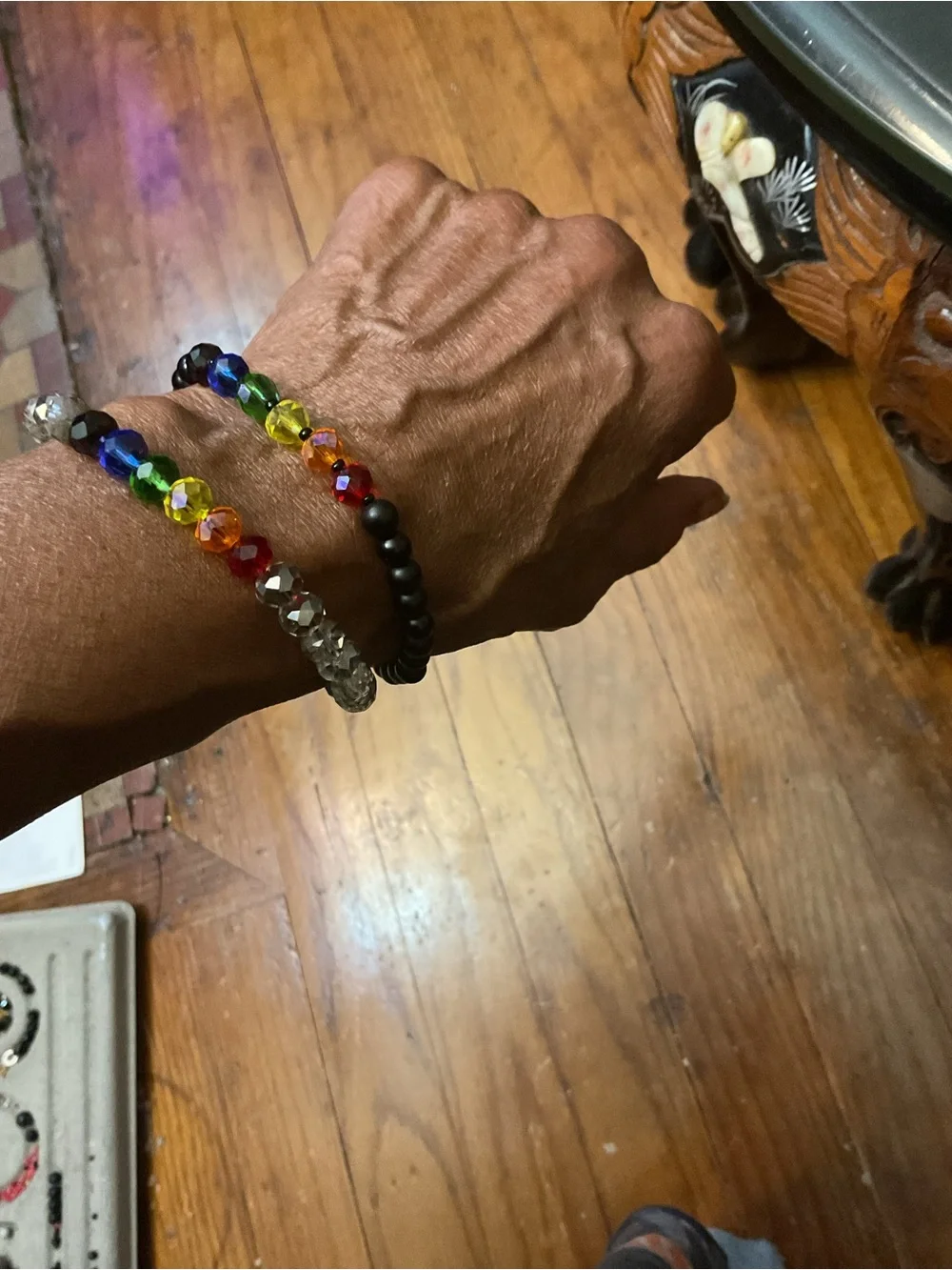 🌈Men’s LGBTQ Rainbow Crystal Bracelet 🌈